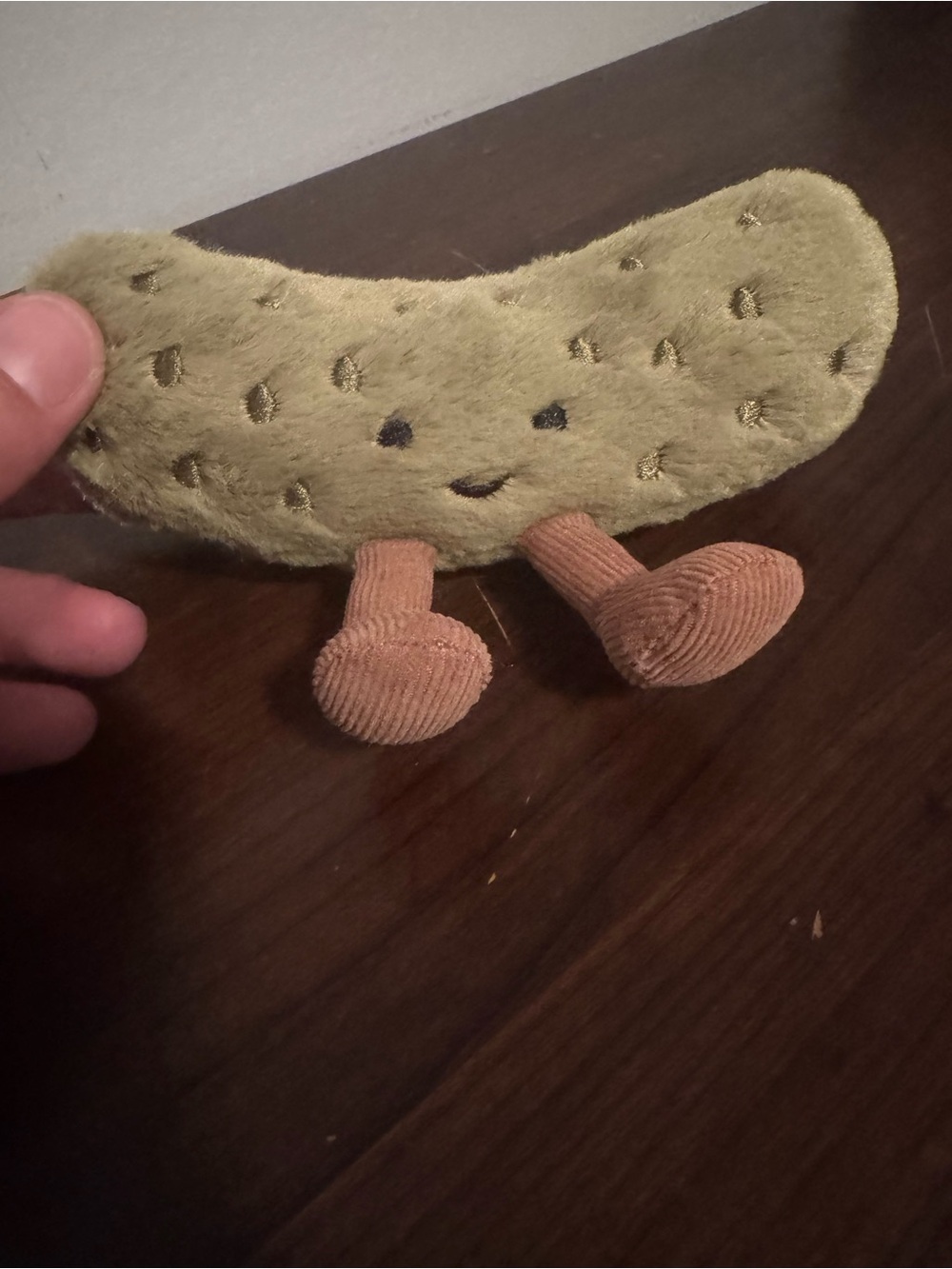 Jellycat Amuseables Plush Pickle with Tan Corduroy Legs NWT